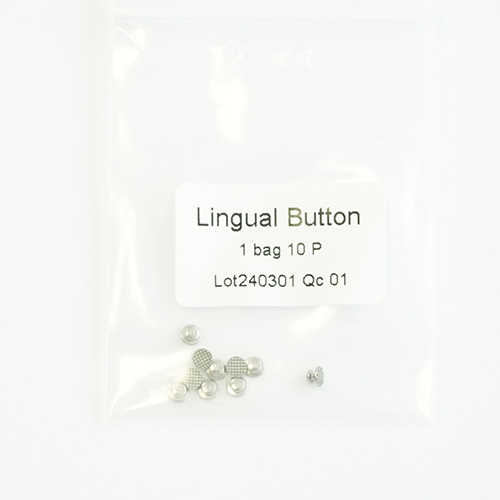 Dental Orthodontic Metal Lingual Buttons Round Bondable Button Monoblock